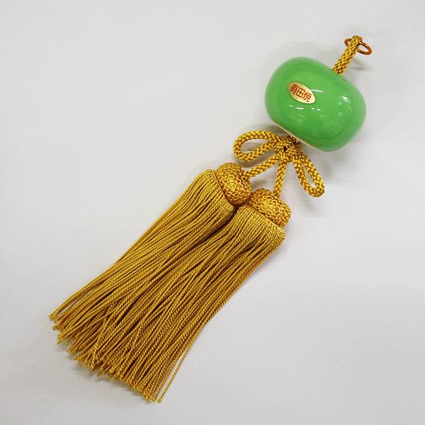 絹張　欅　二重無地　家紋入り　8畳用提灯セットの画像