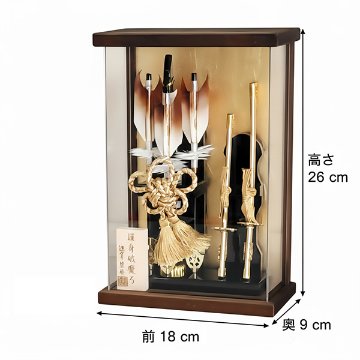 壁掛け破魔弓アクリルケース 慶 2WAY仕様の画像