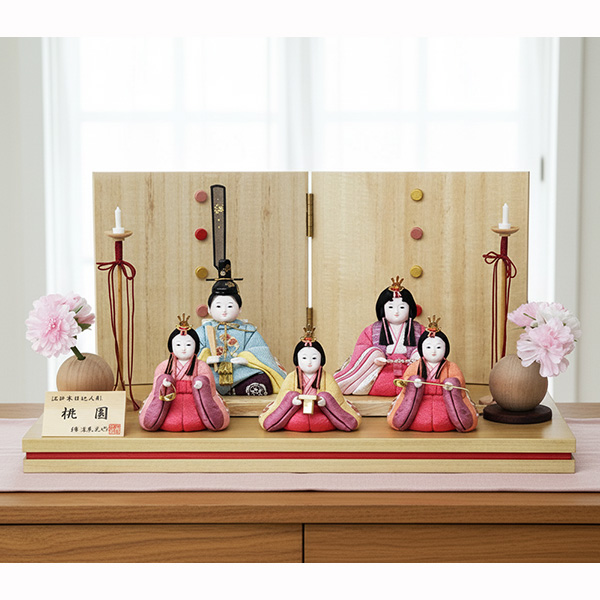 木目込み五人飾り
