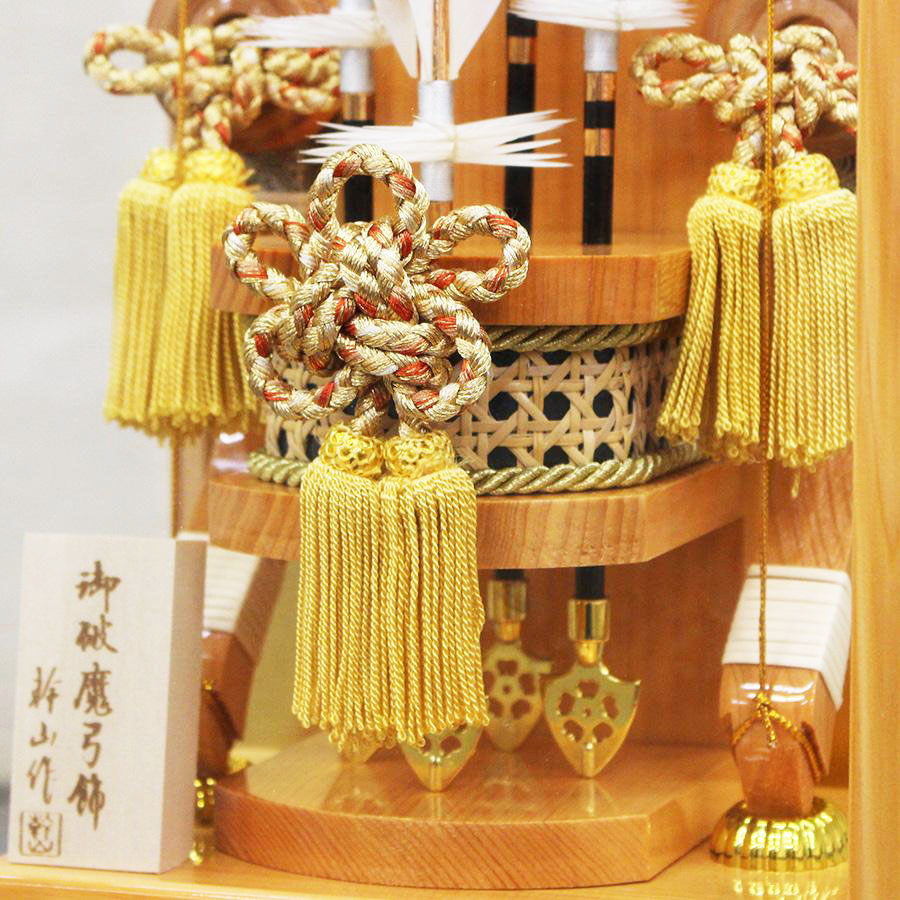 13号飛鳥総桧造り破魔弓飾り