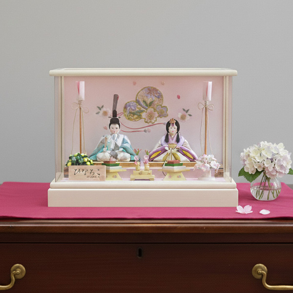 ひなろこ親王飾り