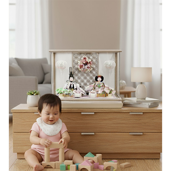 雛人形と赤ちゃんのイメージ画像