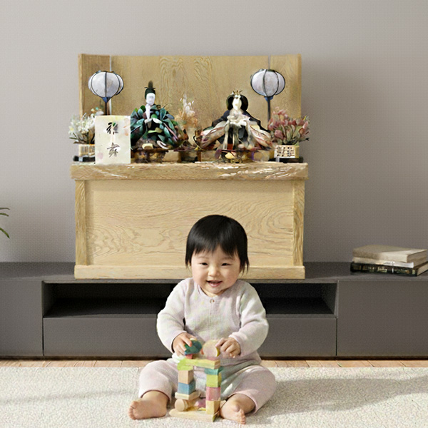 雛人形と赤ちゃん