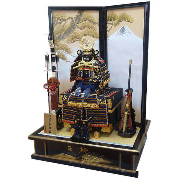 旭翠作 10号 徳川家康 鎧平飾り