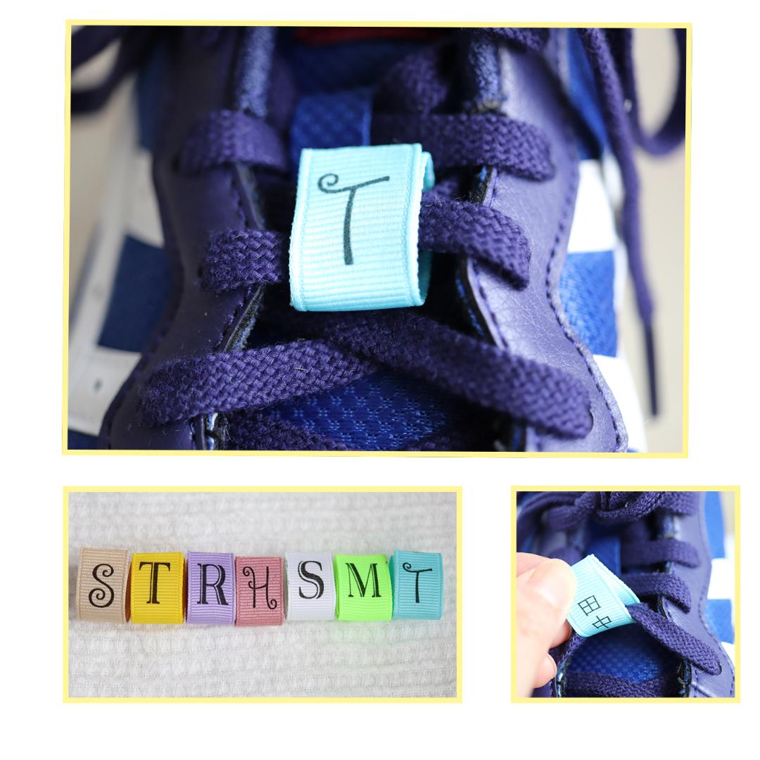 靴用アルファベットラベル　15㎜巾　１ペア１足分画像