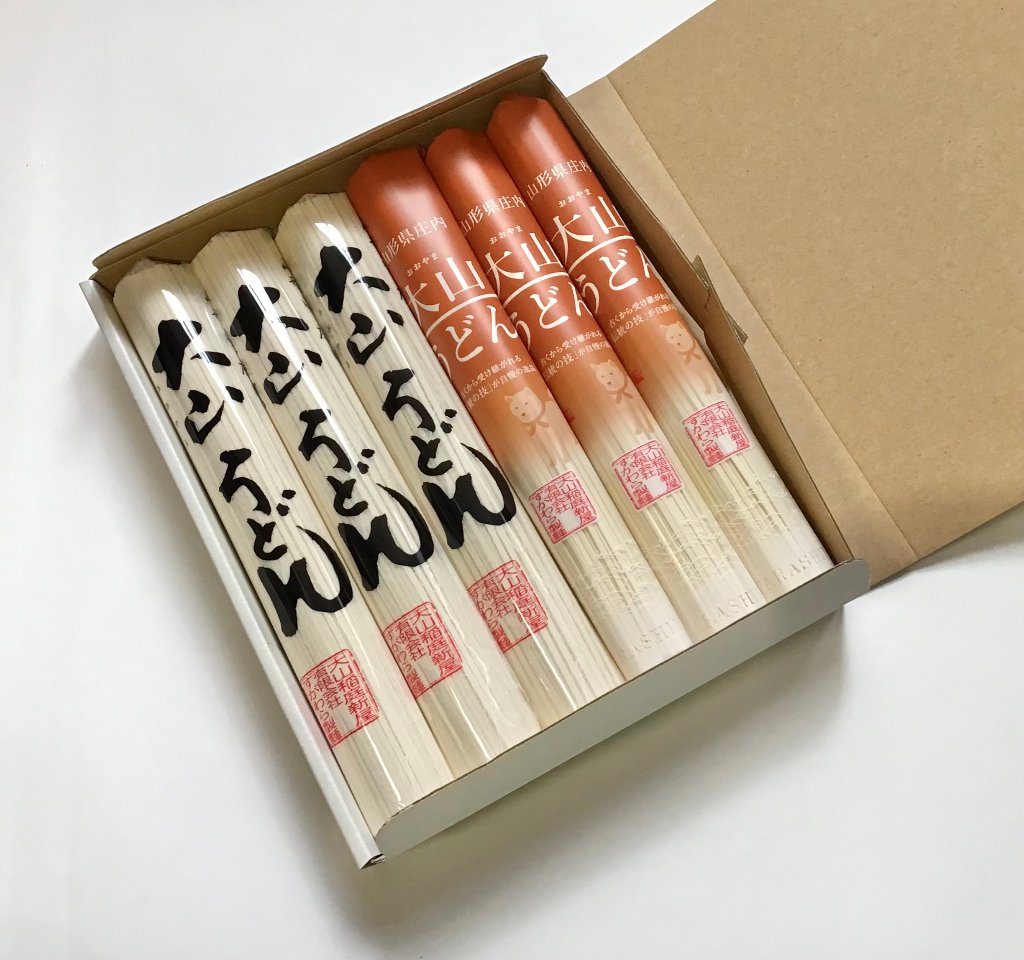 大山うどん2種詰合せ　6把入の画像