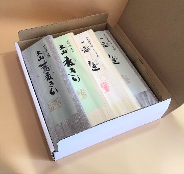 稲庭・麦きり食べ比べセット　8把入の画像