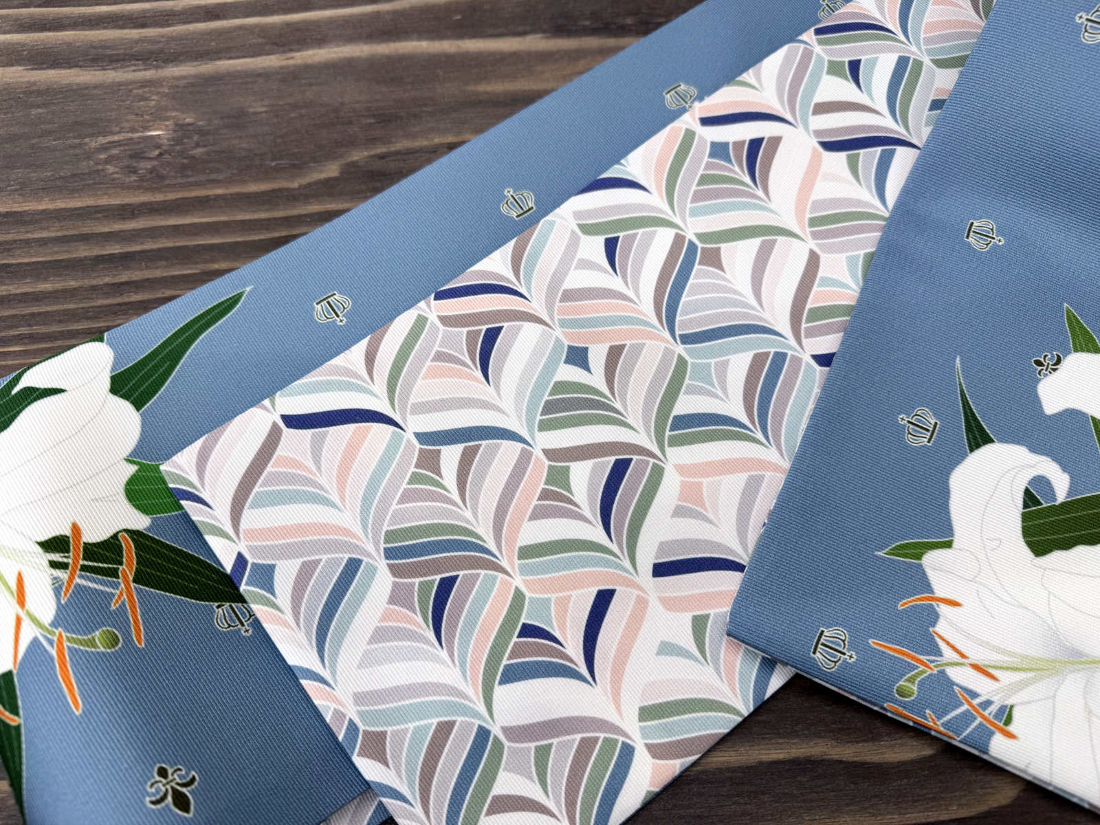 カサブランカ・スモーク３＜半幅帯＞　長尺約430cmの画像