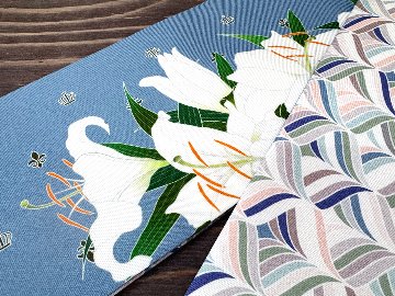 カサブランカ・スモーク３＜半幅帯＞　長尺約430cmの画像