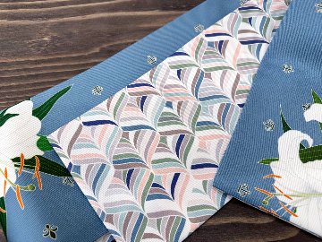 カサブランカ・スモーク３＜半幅帯＞　長尺約430cmの画像