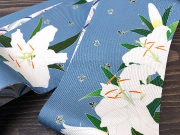 カサブランカ・スモーク３＜半幅帯＞　長尺約430cmの画像