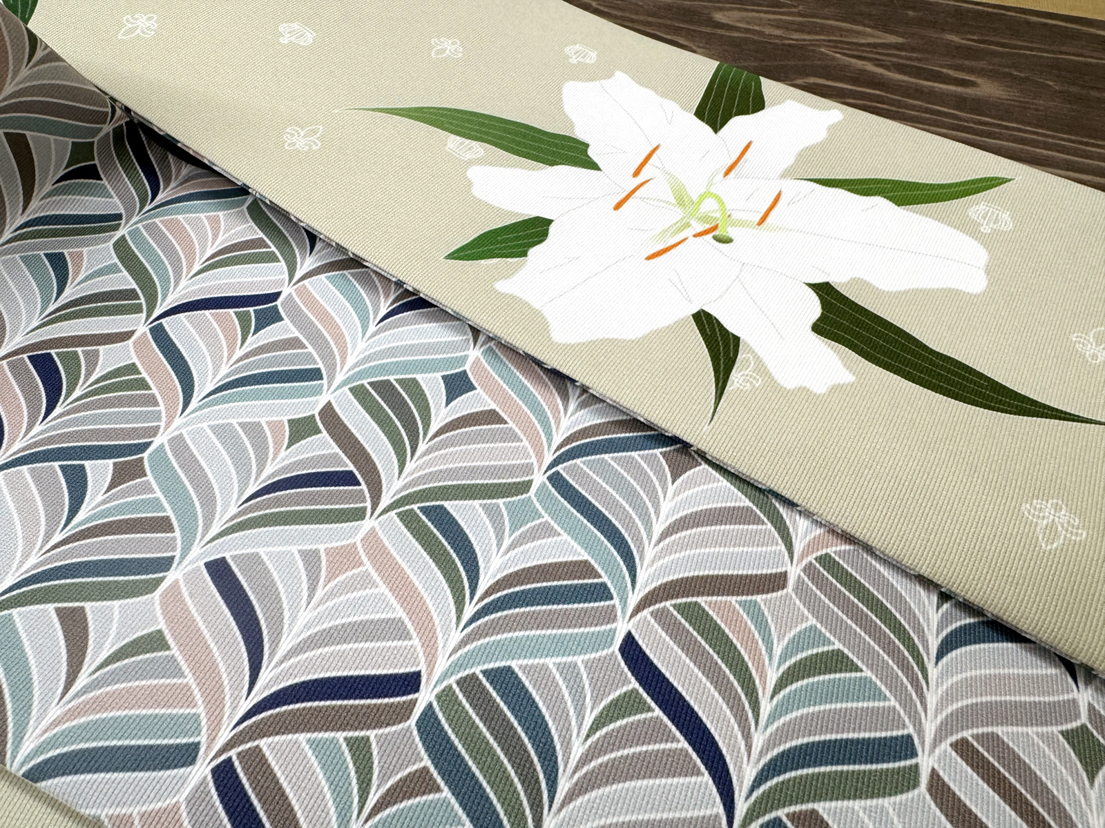 カサブランカ・スモーク２＜半幅帯＞　長尺約430cmの画像