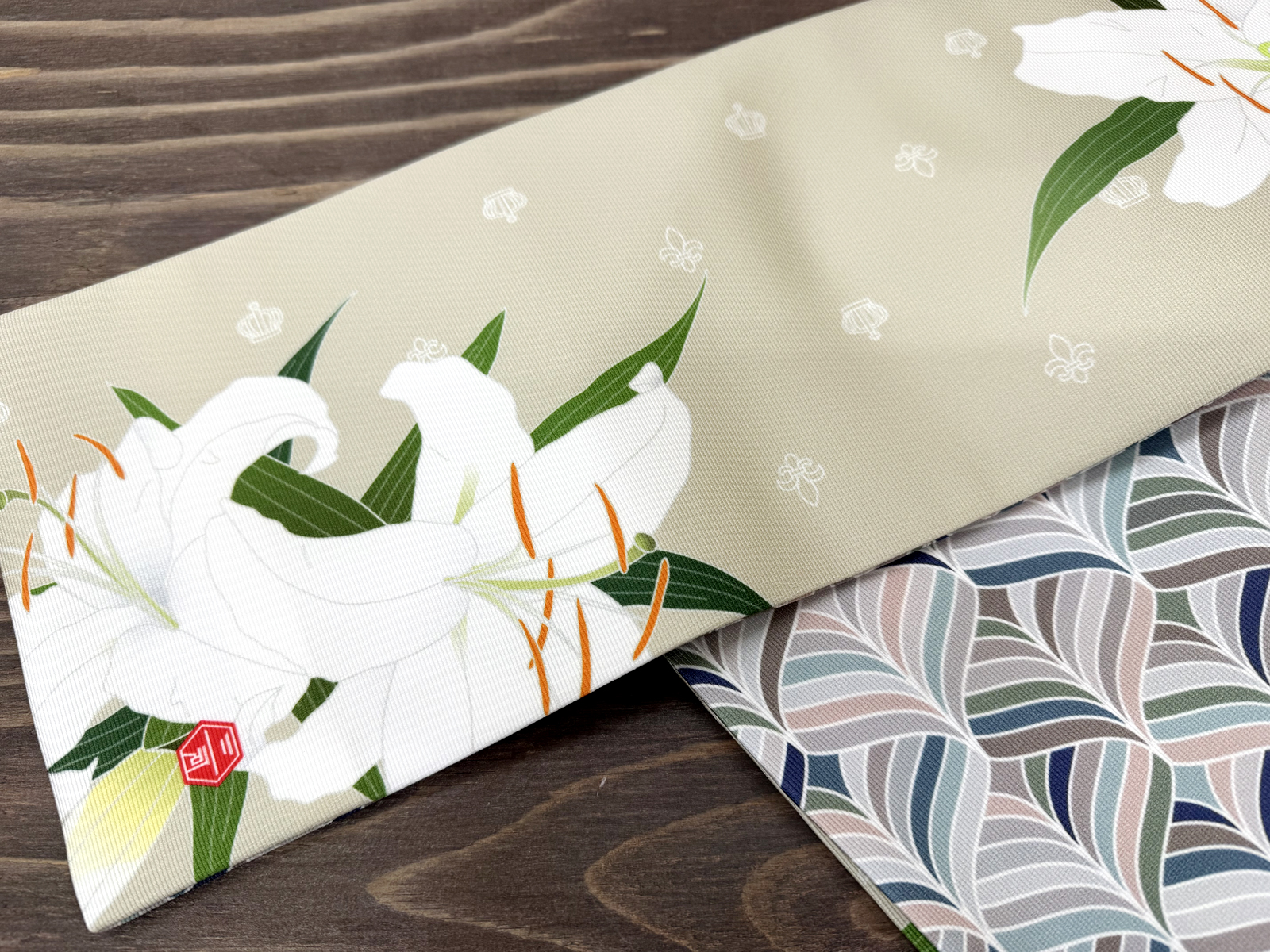 カサブランカ・スモーク２＜半幅帯＞　長尺約430cmの画像