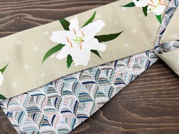 カサブランカ・スモーク２＜半幅帯＞　長尺約430cmの画像