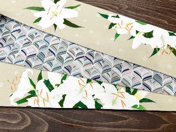 カサブランカ・スモーク２＜半幅帯＞　長尺約430cmの画像