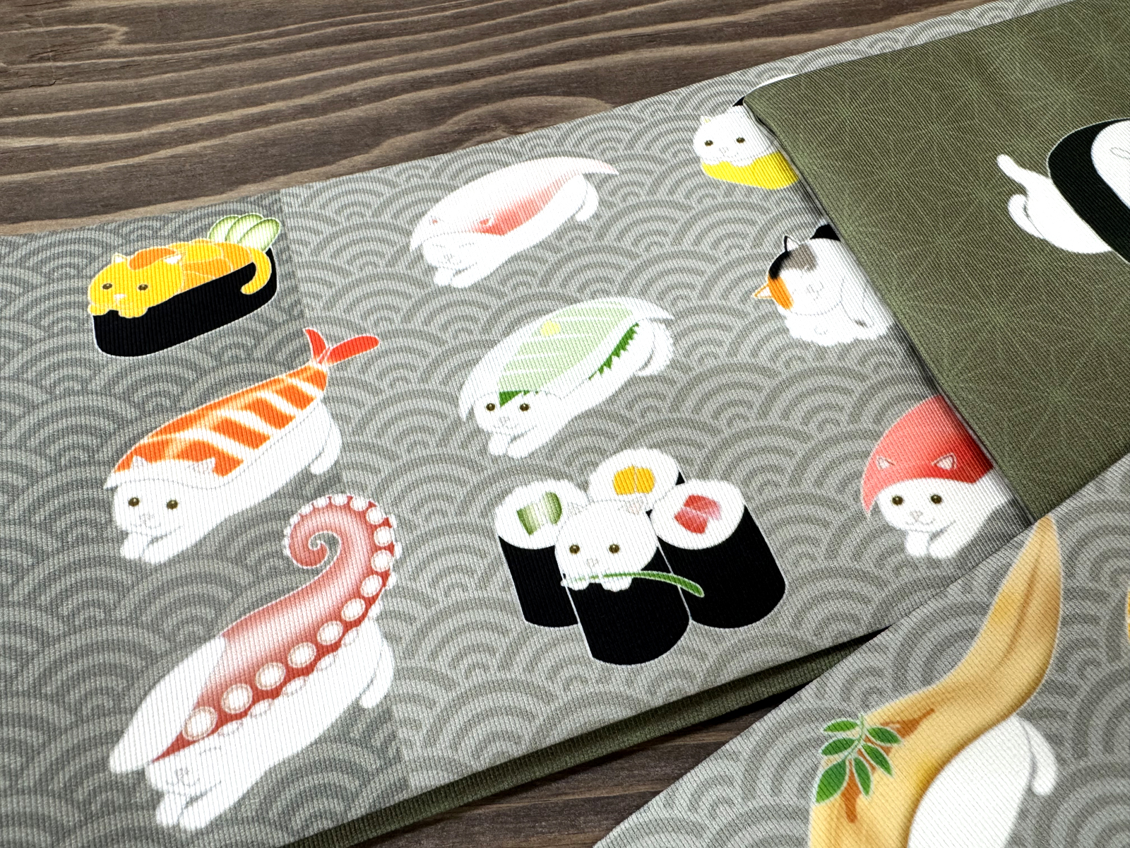 寿司ねこ２＜半幅帯＞　長尺約430cmの画像