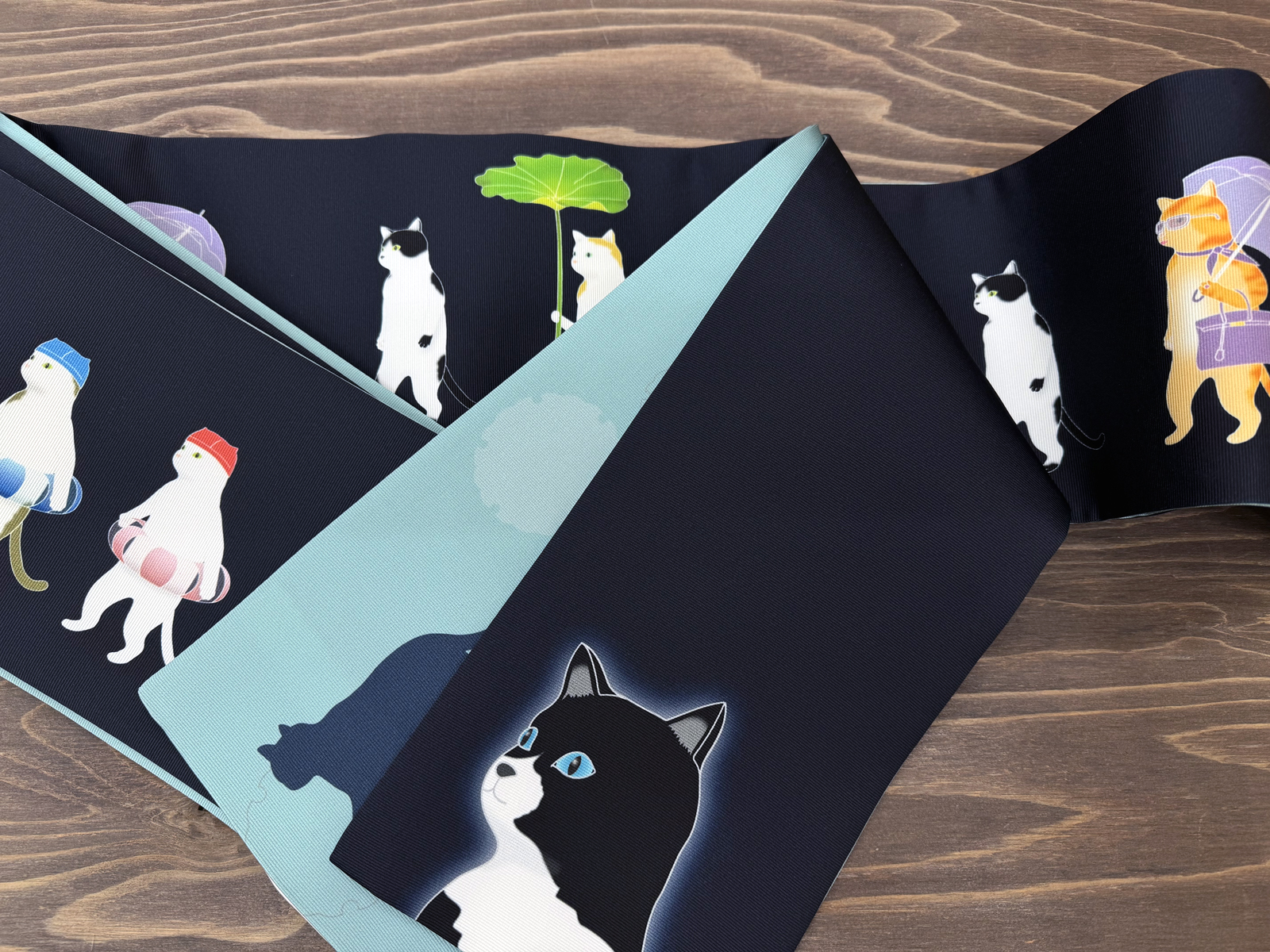 変装猫の休日２＜半幅帯＞　長尺約430cmの画像