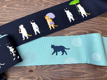 変装猫の休日２＜半幅帯＞　長尺約430cmの画像