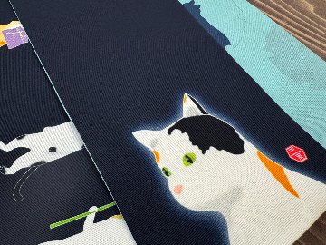 変装猫の休日２＜半幅帯＞　長尺約430cmの画像
