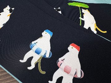 変装猫の休日２＜半幅帯＞　長尺約430cmの画像