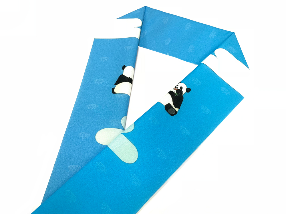 笹パンダ＜半衿＞の画像