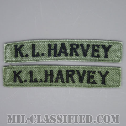 K.L.HARVEY [サブデュード/横振り刺繍/ネームテープ/パッチ/中古1点物（2枚セット）]画像
