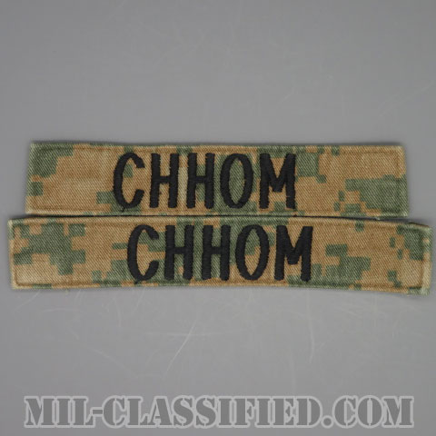CHHOM [MARPAT/ウッドランド/海兵隊ネームテープ/生地テープパッチ/中古1点物（2枚セット）]の画像