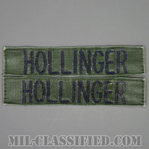HOLLINGER [サブデュード/ブルー刺繍/空軍ネームテープ/パッチ/中古1点物（2枚セット）]の画像