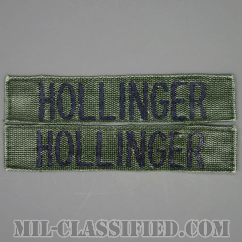 HOLLINGER [サブデュード/ブルー刺繍/空軍ネームテープ/パッチ/中古1点物（2枚セット）]画像
