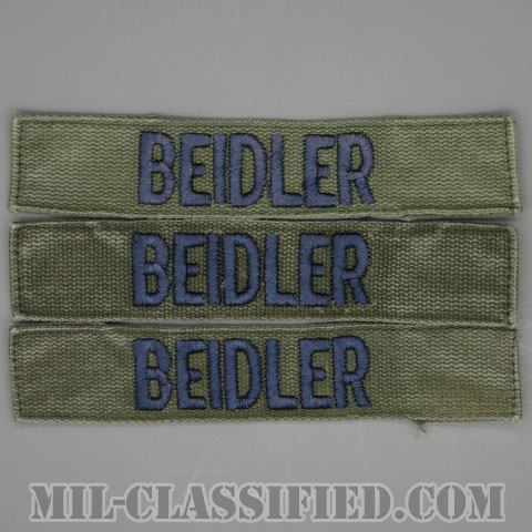 BEIDLER [サブデュード/ブルー刺繍/空軍ネームテープ/パッチ/中古1点物（3枚セット）]の画像