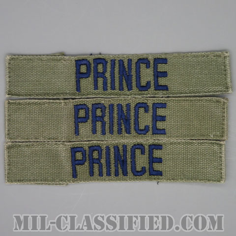 PRINCE [サブデュード/ブルー刺繍/空軍ネームテープ/パッチ/中古1点物（3枚セット）]の画像