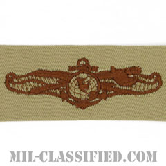 Enlisted Information Dominance Warfare Specialist [デザート/生地テープパッチ]の画像