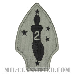 第2海兵師団（2nd Marine Division）[UCP（ACU）/メロウエッジ/ベルクロ付パッチ]画像
