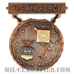 射撃技術競技章 (空軍ブロンズ ピストル競点射撃優秀記章)（Air Force Bronze Excellence-In-Competition Pistol Shot Badge）[バッジ]画像