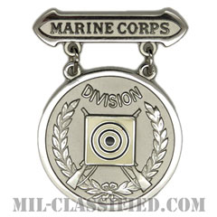 射撃技術競技章 (海兵隊師団ライフル競点射撃優秀記章シルバー)（Division Rifle Competition Badge (Silver)）[バッジ]画像