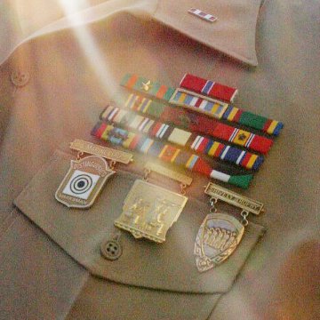 射撃技術競技章 (海兵隊ライフルチームマッチ章)（Rifle Team Match Badge, Marine Corps Specific Competition Badge）[バッジ]画像