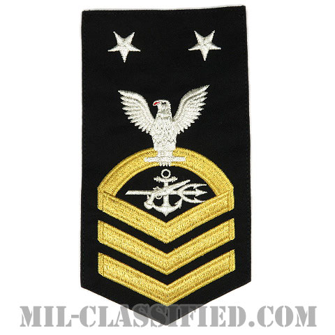 最先任上等兵曹 特殊戦闘員（Special Warfare Operator (SO)）[ネイビーブルー（ゴールド）/Male（男性用）/腕章（Rating Badge）階級章]の画像