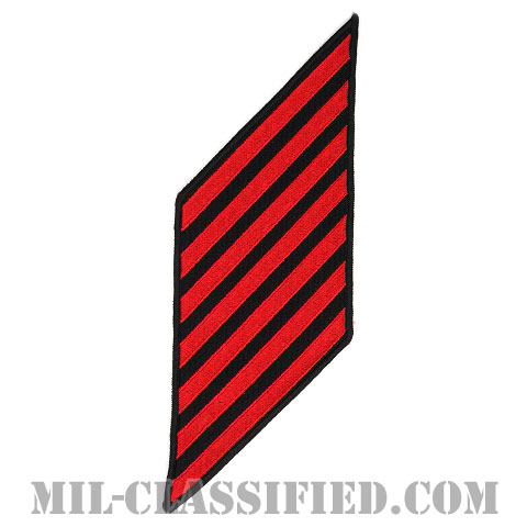 年功章 7連(勤続28年)（Service Stripe, Hash Mark）[ネイビーブルー（レッド）/海軍サービスストライプ（ハッシュマーク）/男性用（E1-E6）/パッチ]画像