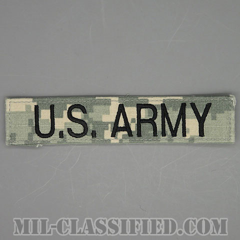 U.S.ARMY [UCP（ACU）/ブラック刺繍/ネームテープ/ベルクロ付パッチ/中古1点物]画像