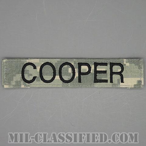 COOPER [UCP（ACU）/ブラック刺繍/ネームテープ/ベルクロ付パッチ/中古1点物]画像