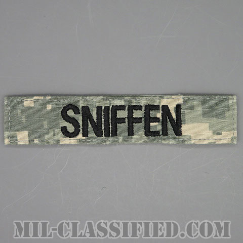 SNIFFEN [UCP（ACU）/ブラック刺繍/ネームテープ/ベルクロ付パッチ/中古1点物]画像