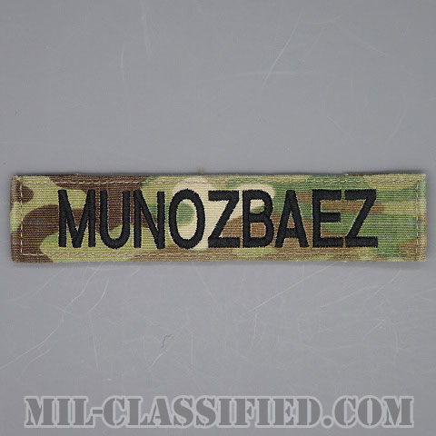 MUNOZBAEZ [OCP/ブラック刺繍/ネームテープ/ベルクロ付パッチ/中古1点物]の画像