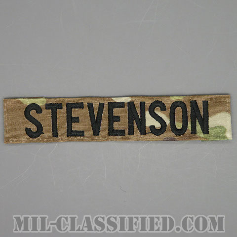 STEVENSON [OCP/ブラック刺繍/ネームテープ/縫い付け用パッチ/中古1点物]の画像