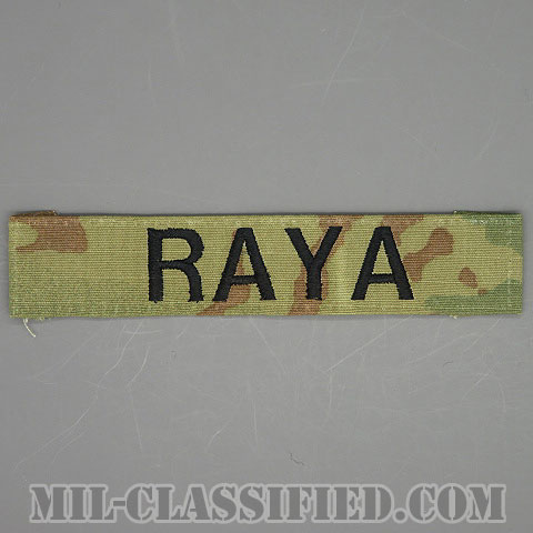 RAYA [OCP/ブラック刺繍/ネームテープ/縫い付け用パッチ/中古1点物]画像