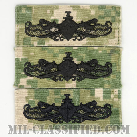 Enlisted Surface Warfare Specialist [NWU Type3（AOR2）/生地テープパッチ/中古1点物（3枚セット）]の画像