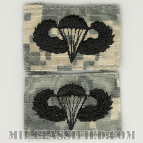 空挺章 (ベーシック)（Parachutist Badge, Basic）[UCP（ACU）/パッチ/中古1点物（2枚セット）]の画像
