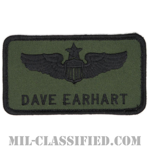 DAVE EARHART (航空機操縦士章 (シニア・パイロット))（Air Force Senior Pilot Badge）[サブデュード/メロウエッジ/ベルクロ付パッチ]画像