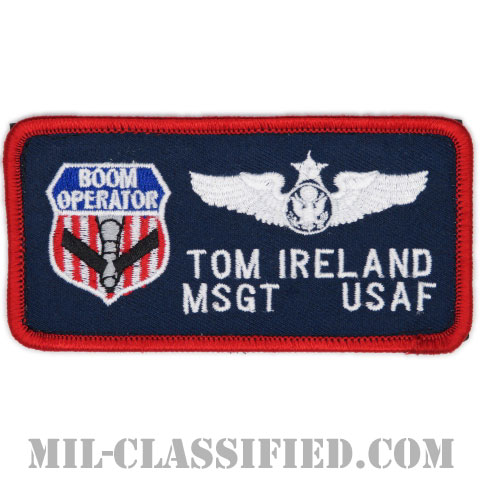 TOM IRELAND曹長 (KC-135給油オペレーター/航空機搭乗員章 (下士官用シニア・エアクルー))（KC-135 Boom Operator）[カラー/メロウエッジ/ベルクロ付パッチ]画像