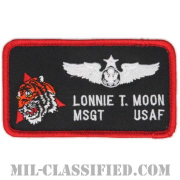 LONNIE T. MOON曹長 (第418飛行試験隊/航空機搭乗員章(下士官用シニア・エアクルー))（418th Flight Test Squadron）[カラー/メロウエッジ/ベルクロ付パッチ]画像