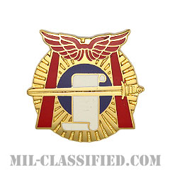 第91民事活動大隊（91st Civil Affairs Battalion）[カラー/クレスト（Crest・DUI・DI）バッジ]の画像